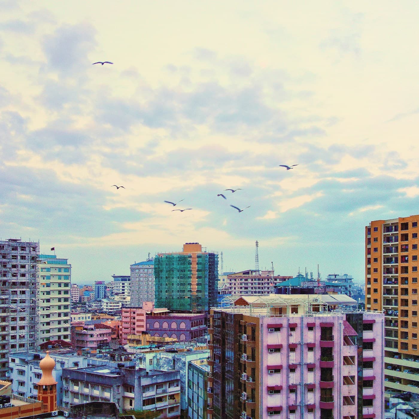 Dar es Salaam skyline at dawn, Tanzania