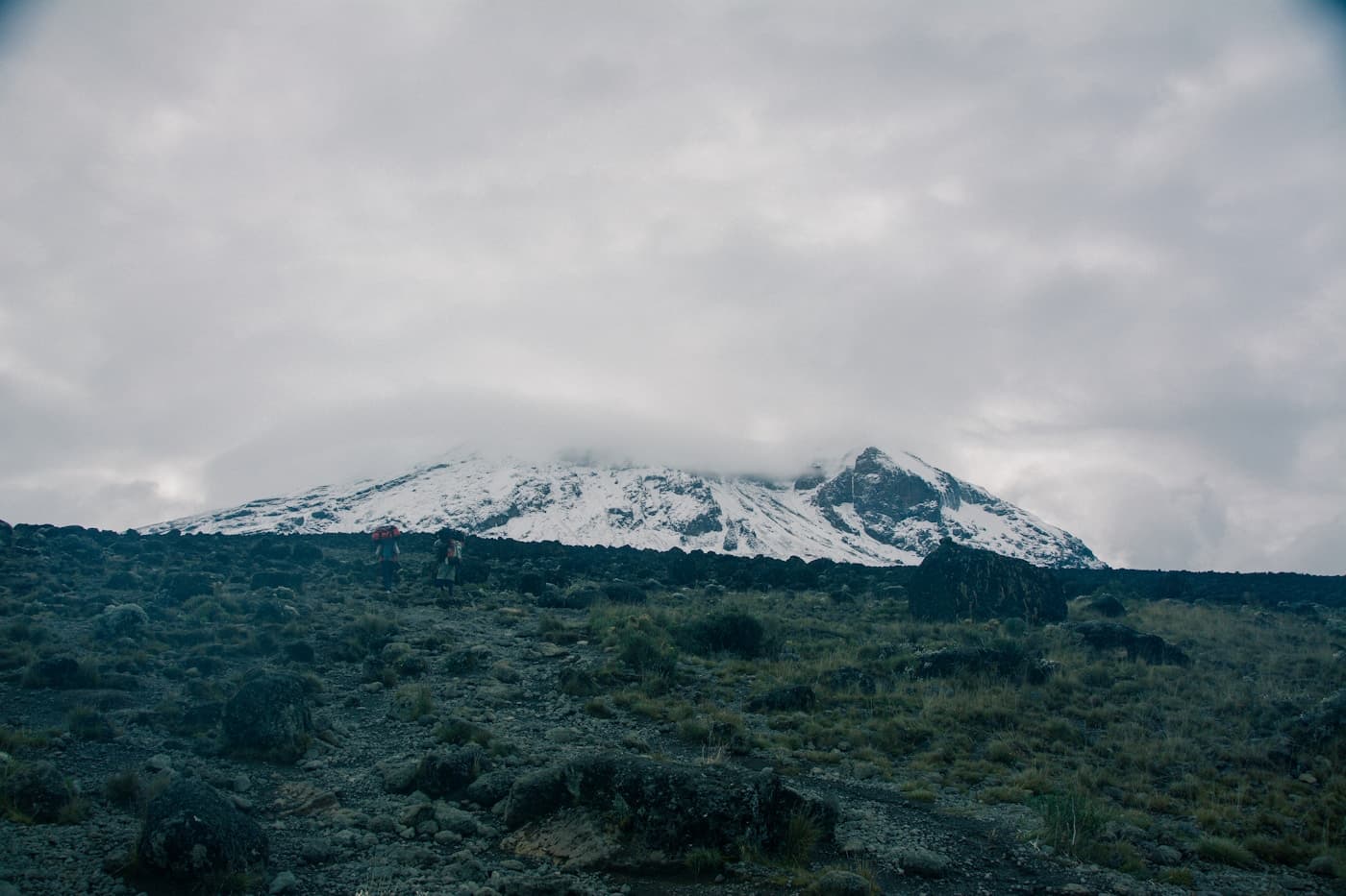 Mount Kilimanjaro rising above the clouds, Tanzania